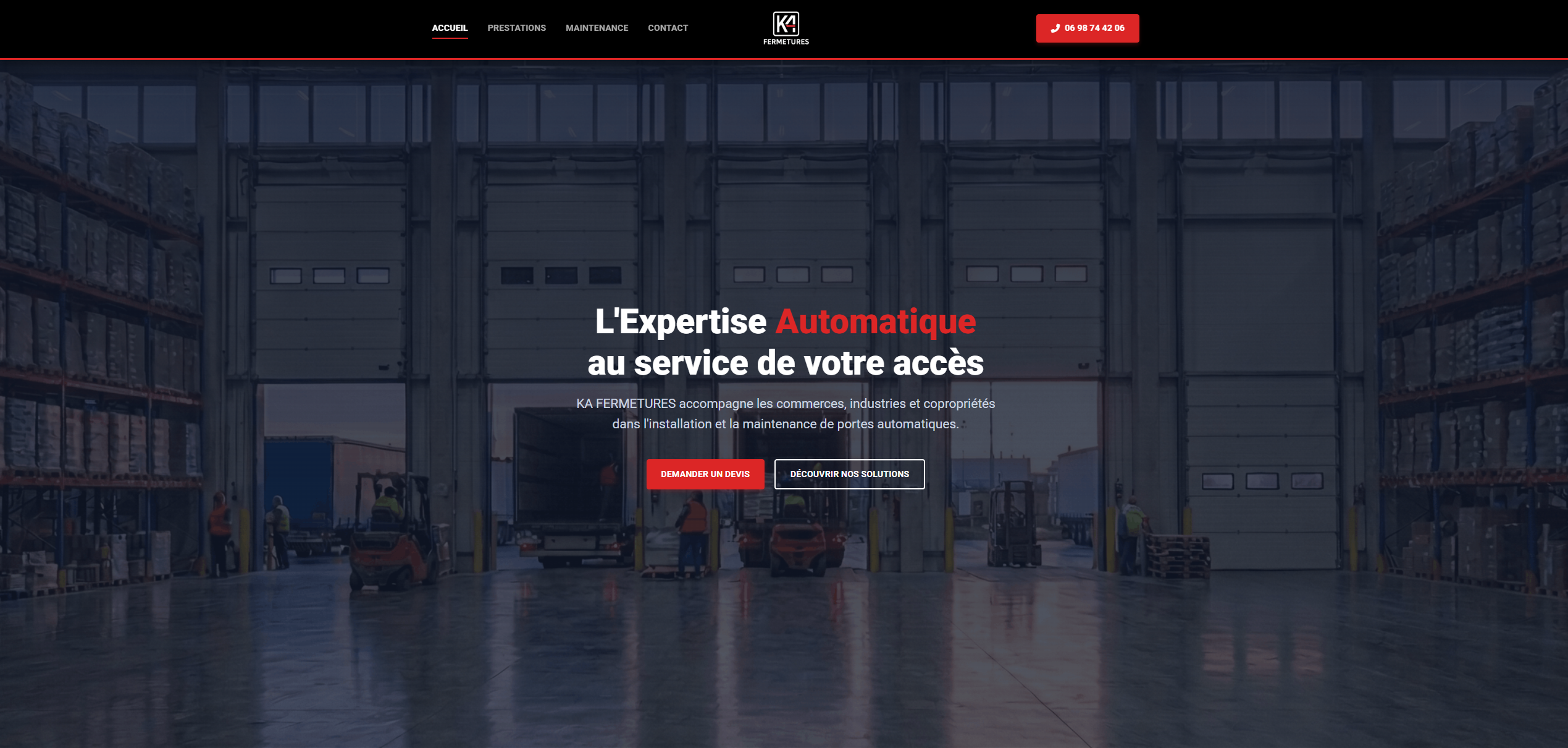 KA Fermetures Website