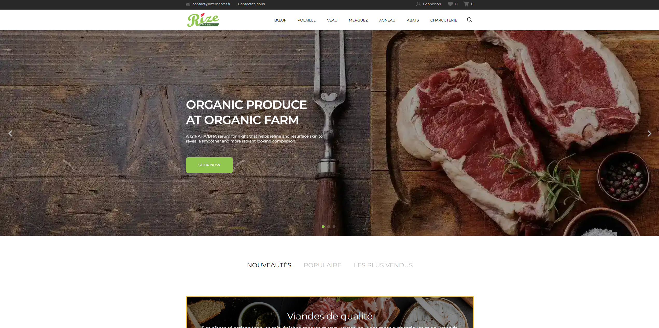 Rize Market Website
